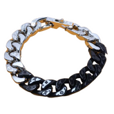 Louis Vuitton Bracelet Black & Silver